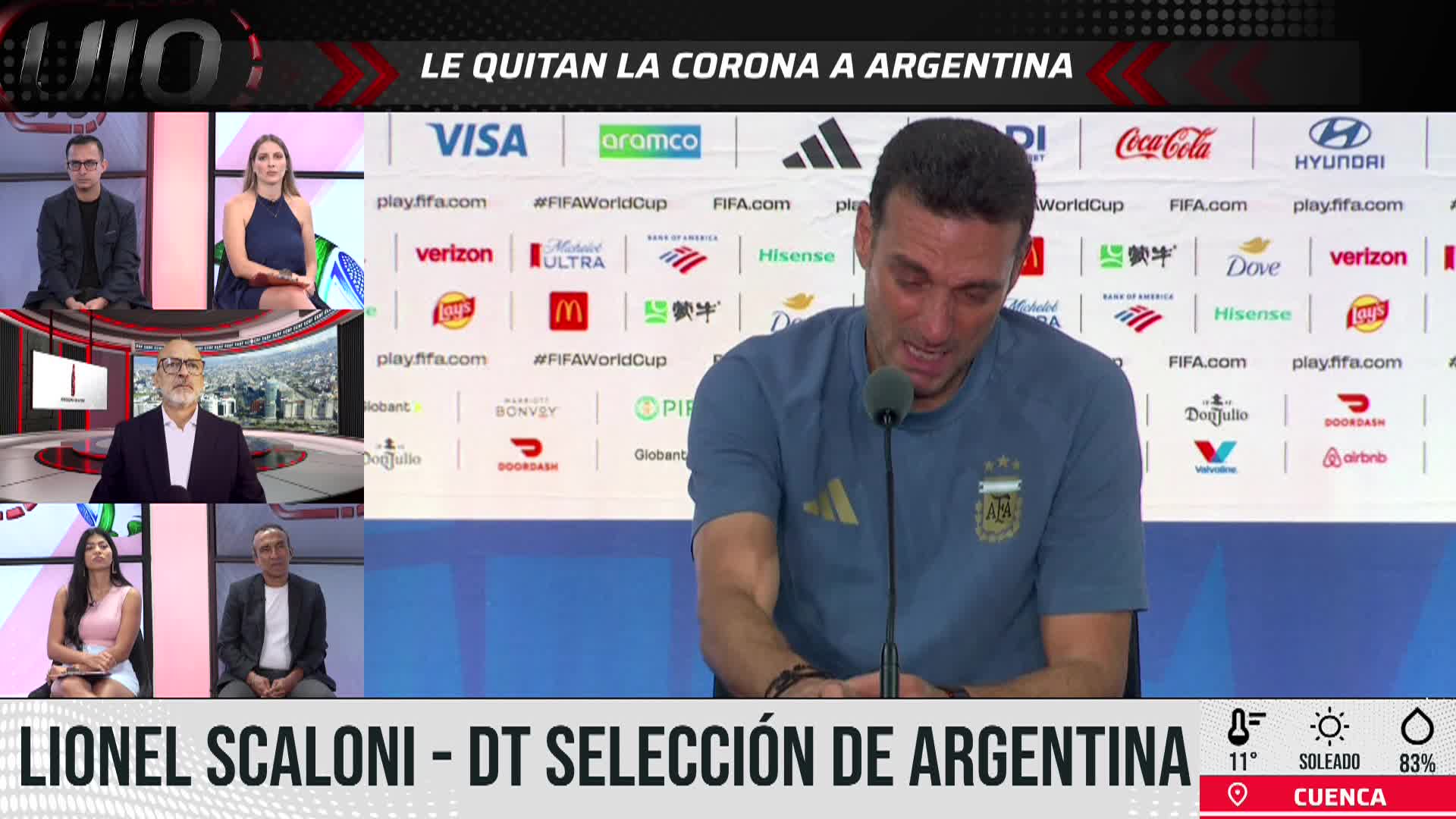 ARGENTINA JUGÓ CON UNO MENOS "MESSI" / UIO RESUMEN 20-07-06